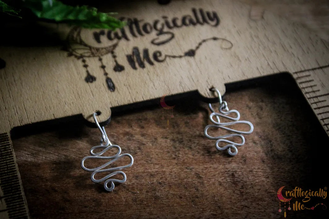 Silver Zigzag Earrings – Fine Silver Handmade Jewelry
