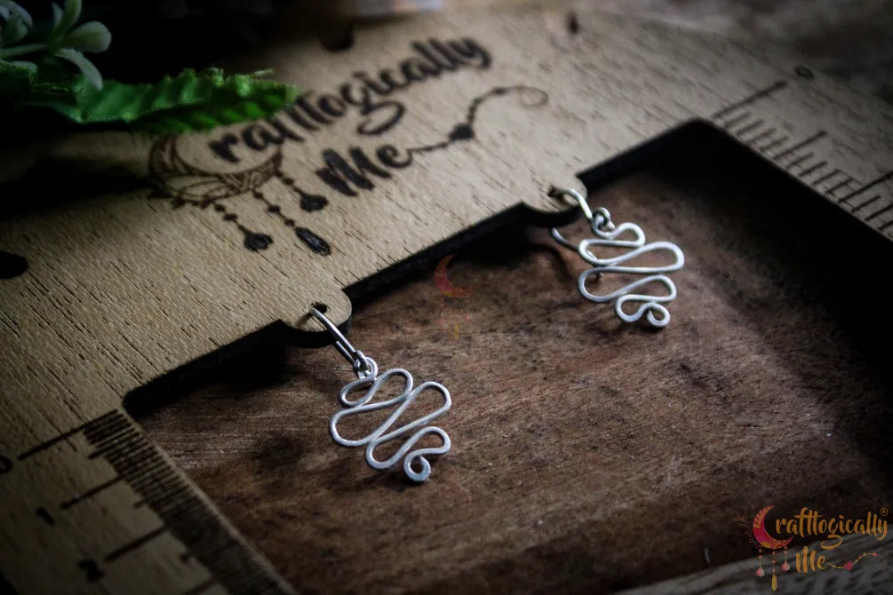 Silver Zigzag Earrings – Fine Silver Handmade Jewelry