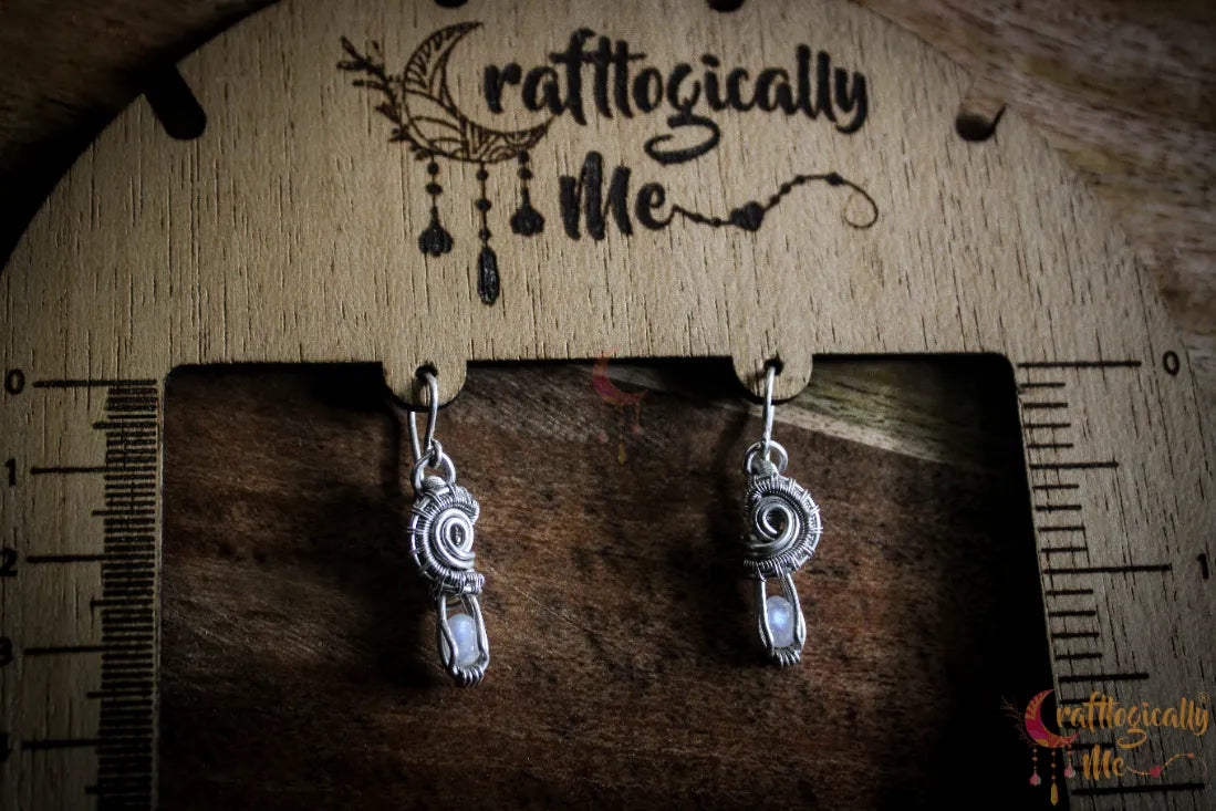 Silver Moonstone Earrings – Fine Silver Handmade Jewelry