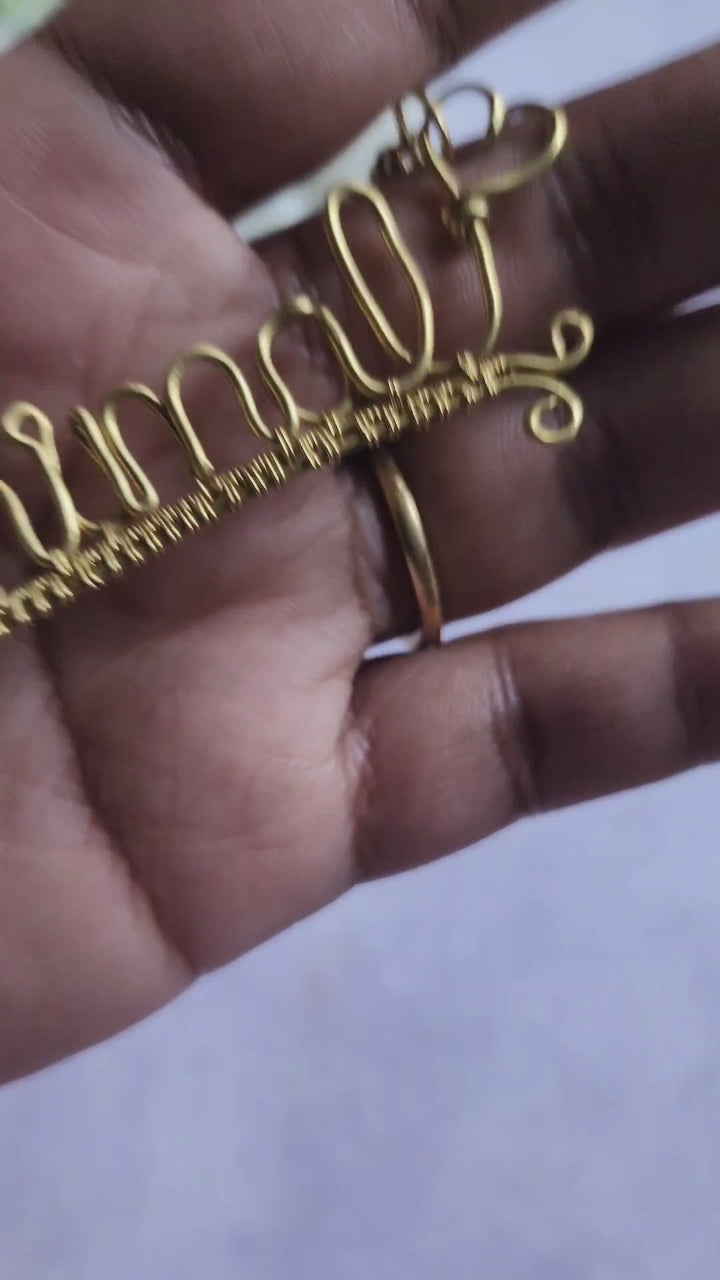 Personalized Wire Name Keychain – Custom Handmade Gift