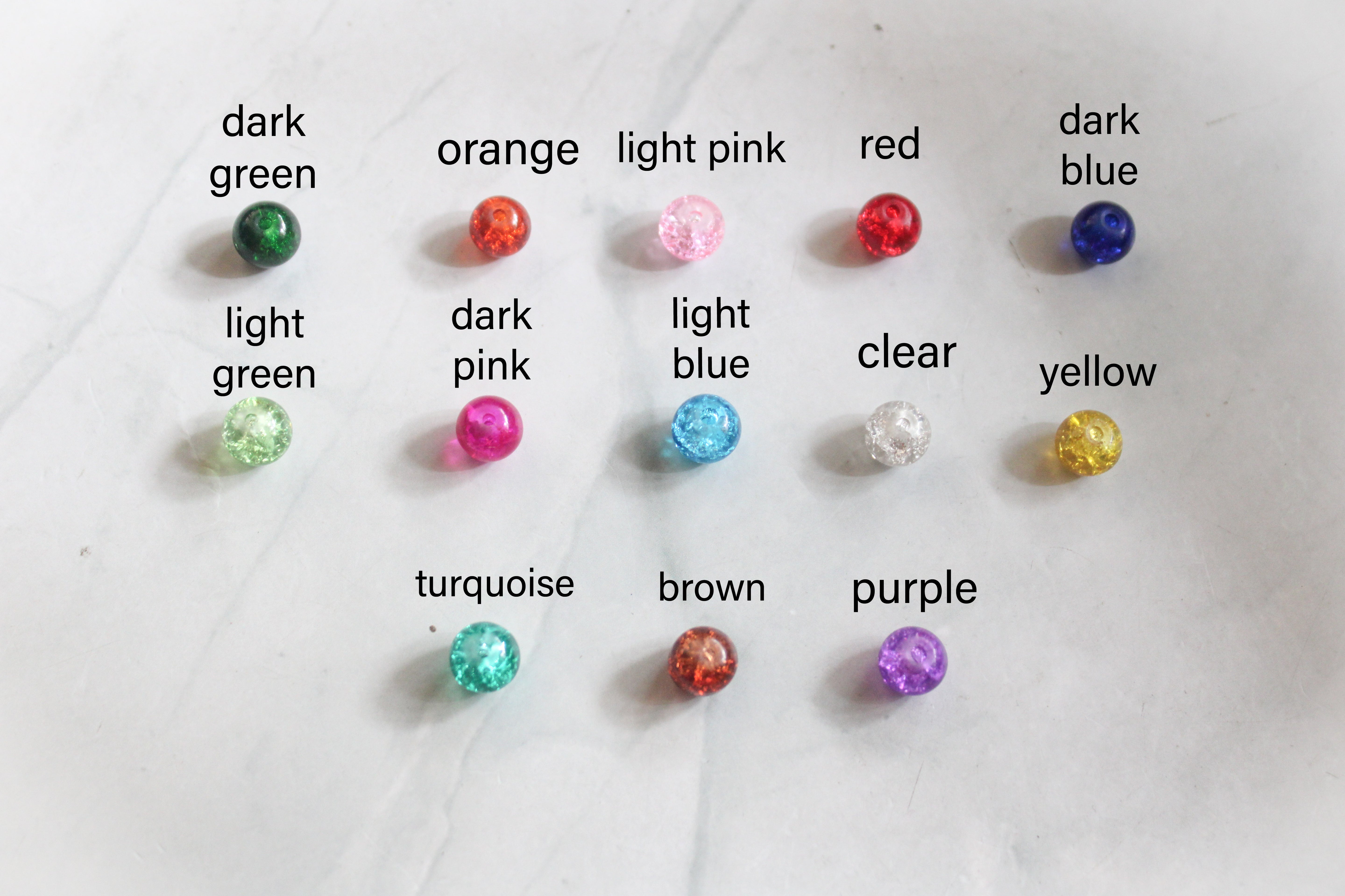 Crackle Bead Herringbone Earrings – Handmade Wire Wrapped Dangle Jewelry